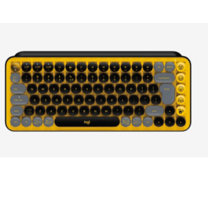 KEYBOARD LOGITECH POP KEYS MECHANICAL WIRELESS BLK/YELLO-AR | 920-010816