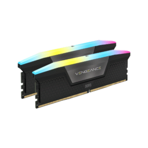 Corsair Vengeance RGB Memory Kit, 32GB (2x16GB), DDR5 DRAM, 6400 MT/s, CL-36, Black, 1 Year Warranty | CMH32GX5M2B6400C36