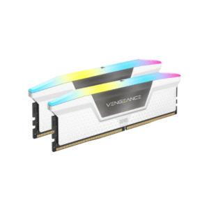 Corsair Vengeance RGB Memory Kit, 32GB (2x16GB), DDR5 DRAM, 6400 MT/s, CL-36, White, 1 Year Warranty | CMH32GX5M2B6400C36W
