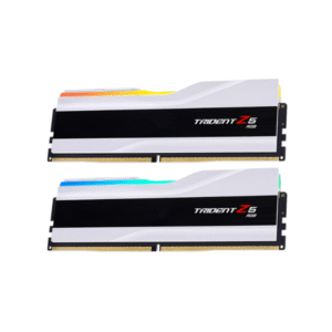 GSkill Trident Z5 RGB Memory Kit, 32GB (2x16GB), DDR5 DRAM, 6400 MT/s, CL-32, White, 1 Year Warranty | F5-6400J3239G16GX2-TZ