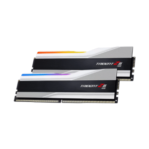 GSkill Trident Z5 RGB Memory Kit, 32GB (2x16GB), DDR5 DRAM, 7800 MT/s, CL-36, Silver, 1 Year Warranty | F5-7800J3646H16GX2-TZ