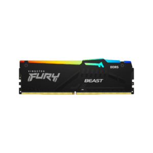 Kingston Fury Beast RGB Memory Kit, 32GB (1x32GB), DDR5 DRAM, 6000 MT/s, CL-36, 1 Year Warranty | KF560C36BBEA-32