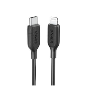 Anker 322 USB Type C to Lightning Cable 3 Feet Braided, Black