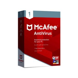 McAfee Antivirus 1 User - 1 year subscription
