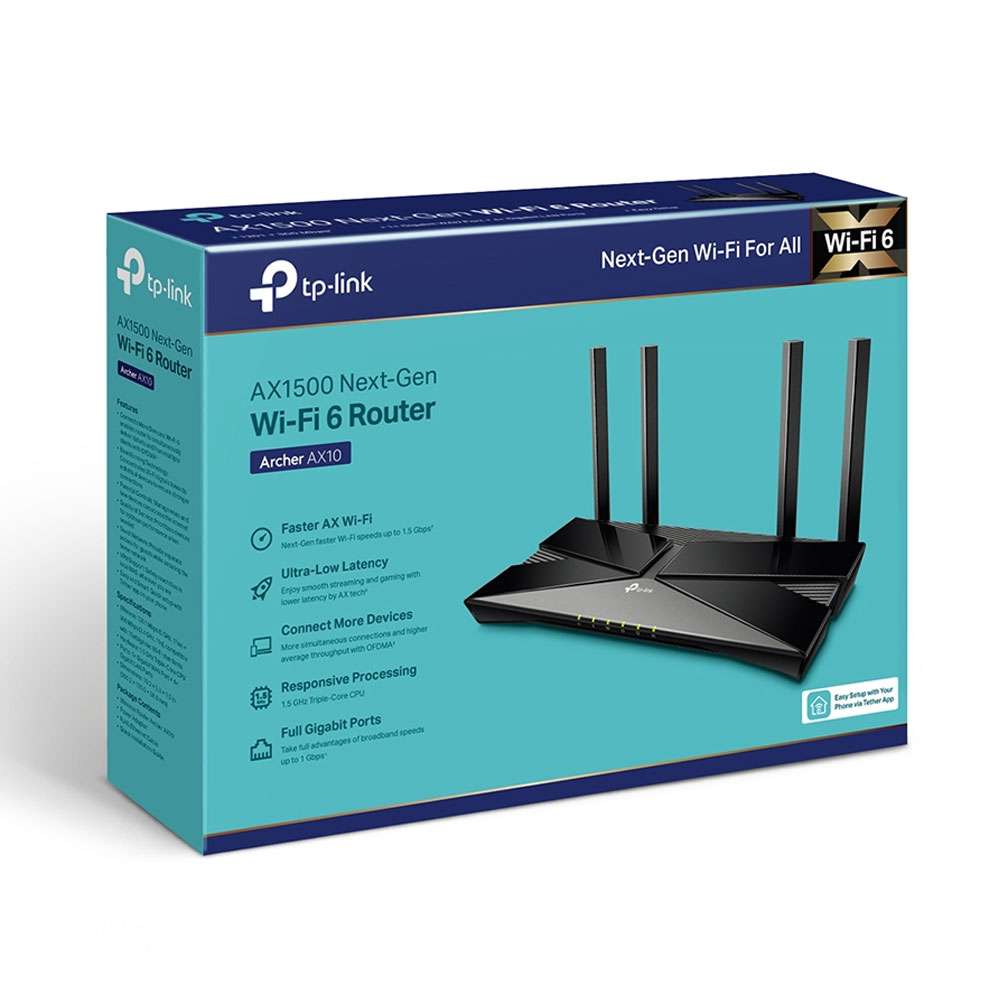 TP-Link AX1500 WiFi 6 Smart WiFi Router Archer AX10 - Image 4