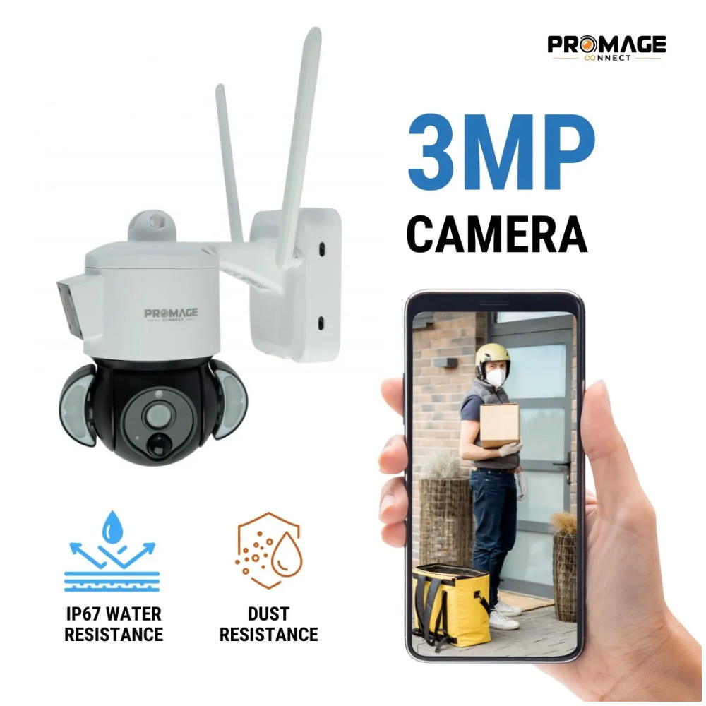 Promage Connect Solar Powered PTZ Camera PC-S303-4G-B - Image 4