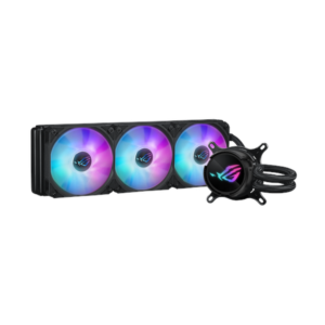 asus-rog-strix-lc-iii-360-argb-aio-liquid-cooler-360-rotatable-water-block-lcd-supports-intel-amd-sockets-black-1-year-warranty-90rc00w1-m0uay0-90RC00W1-M0UAY0