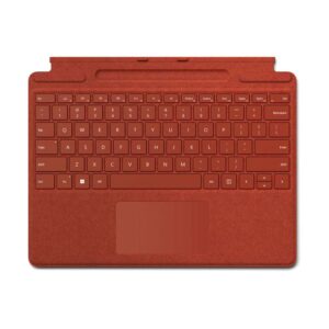 Microsoft Surface Pro Signature Keyboard For Surface Pro X Surface Pro 8, Poppy Red