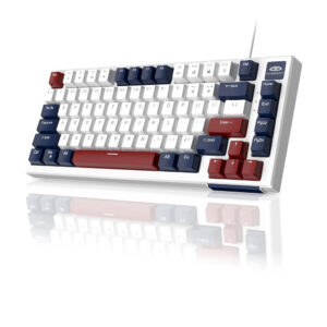 Magegee SKY81 Wired Mechanical KB Blue Switch Blue Light Blue White