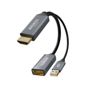 Mowsil HDMI to DisplayPort Adapter with USB Power