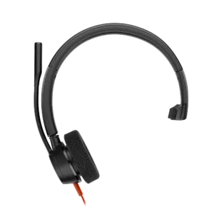 Poly Blackwire 3315 Monaural Microsoft Teams Certified USB-C Headset +3.5mm Plug +USB-C/A Adapter