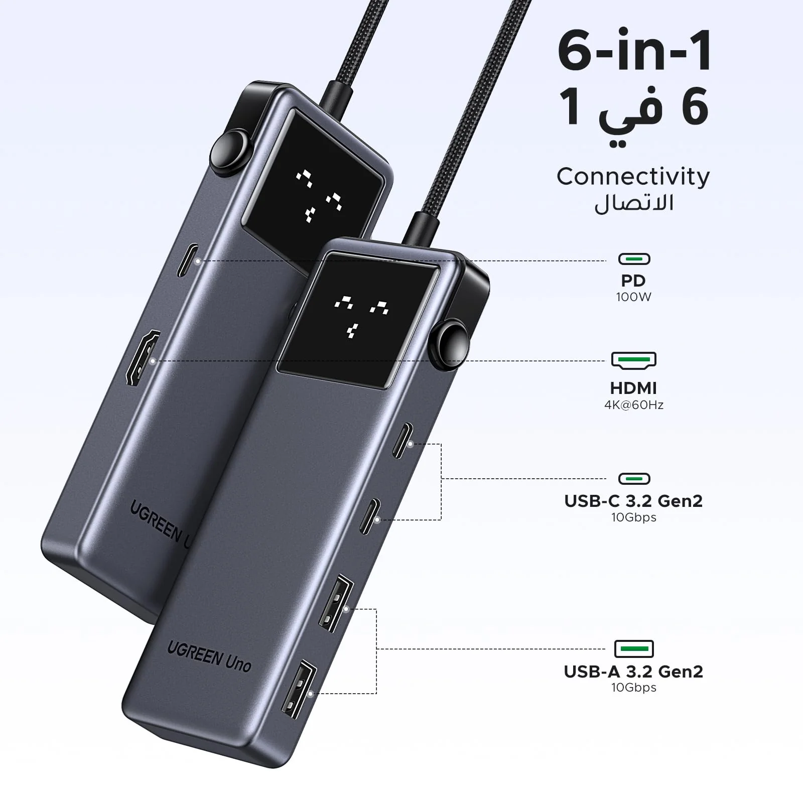 UGREEN Uno USB-C Hub 6-in-1 - Image 7