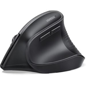 UGREEN Vertical Wireless Mouse BT5.4/2.4G Ergonomic 4000DPI 6-Button | Vertical wireless mouse, Bluetooth5.4/2.4G, ergonomic, 4000 DPI, 6 buttons, wrist relief, for PC Mac