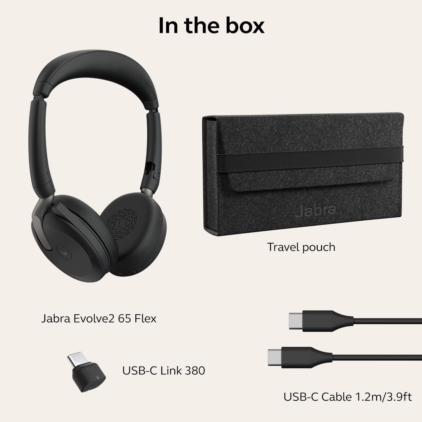 Jabra Evolve2 65 Flex - Link390c MS Stereo - Image 3