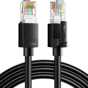 UGREEN Ethernet Cable CAT 6a 0.5M 10Gbps UTP Internet Cord LAN Wire RJ45 | 10Gbps High Speed,26AWG Network Cable,Compatible with Router PS5 PS4 PS3 Xbox Smart TV Switch WiFi Extender Ethernet Adapter