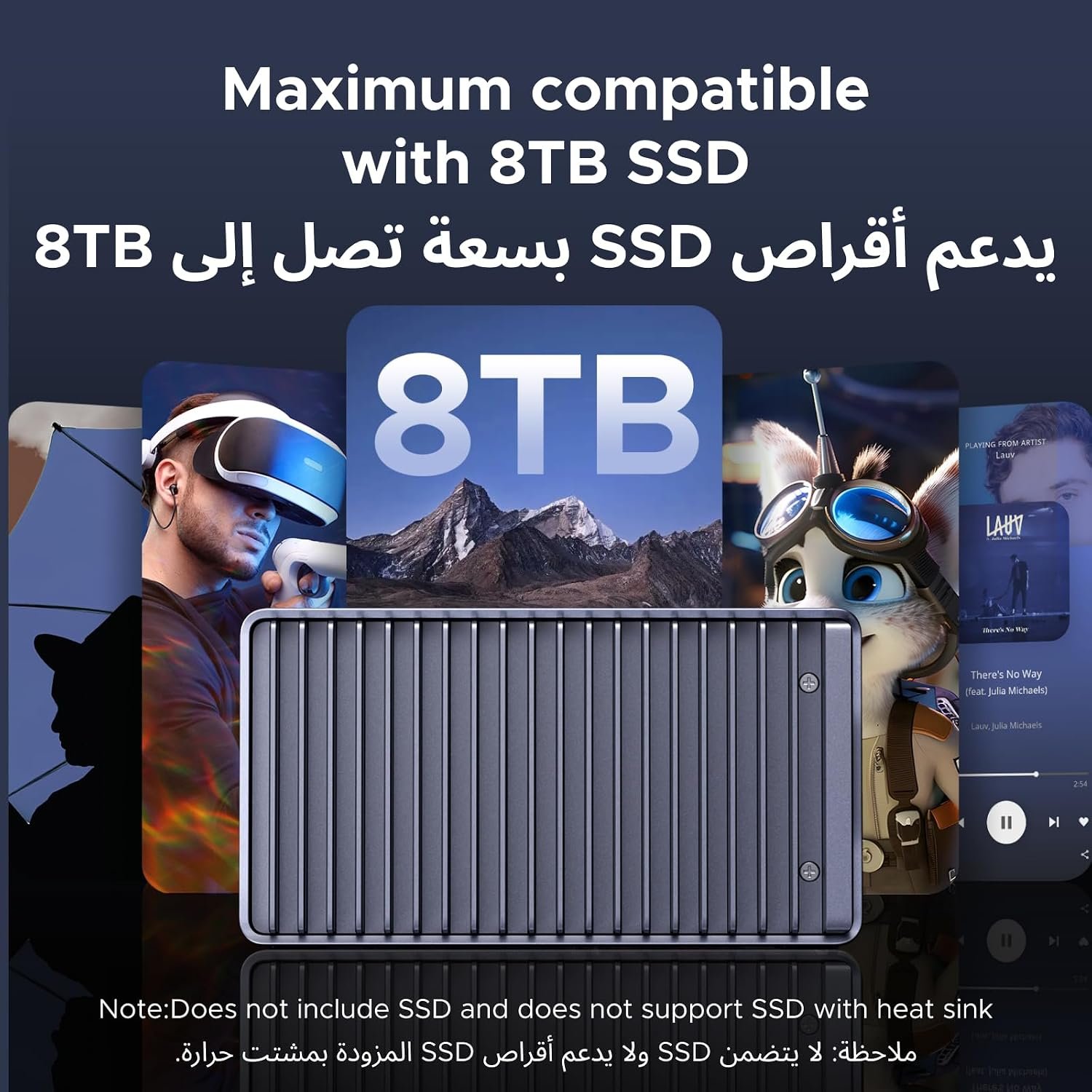 UGREEN M.2 NVMe SSD Enclosure adapter,USB4,40Gbps,Fanless Passive Cooling | 40Gbps USB4 Transfer, Perfect for 4K Editing and download massive data, Silent Passive Cooling, UASP,S.M.A.R.T & TRIM Support - Image 6