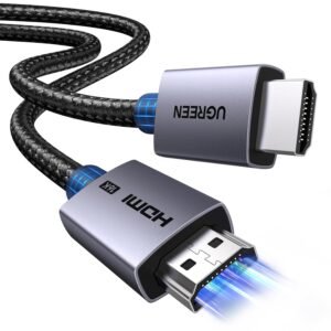 UGREEN 16K 8K 4K HDMI 2.2 Cable 96 Gbps Compatible with PS5 TV Monitor 2M | Braided Cord Male to Male Supports 16K@60Hz 12K@120Hz 8K@240Hz 4K@480Hz eARC VRR QFT Aluminum Housing
