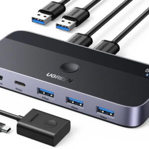 UGREEN 4-Port USB 3.0 Sharing Switch for 2 Computers (15705)