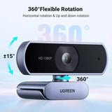 UGREEN 1080p30 USB Webcam with Dual Microphones (15728) - Image 3