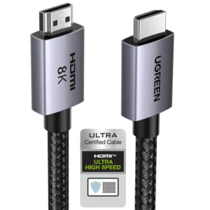 UGREEN 8K 4K HDMI 2.1 Cable Certified High-speed HDMI for PS5/Xbox 2M | 48Gbps 8K@60HZ 4K@240HZ/144HZ/120HZ Support eARC/Dolby/HDR 10+/HDCP 2.2&2.3 Compatible for MacBook Pro/Blu-ray