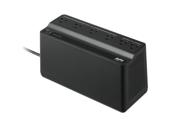 APC Back-UPS 425VA, 120V, 6 NEMA outlets (2 surge), Battery not user replaceable