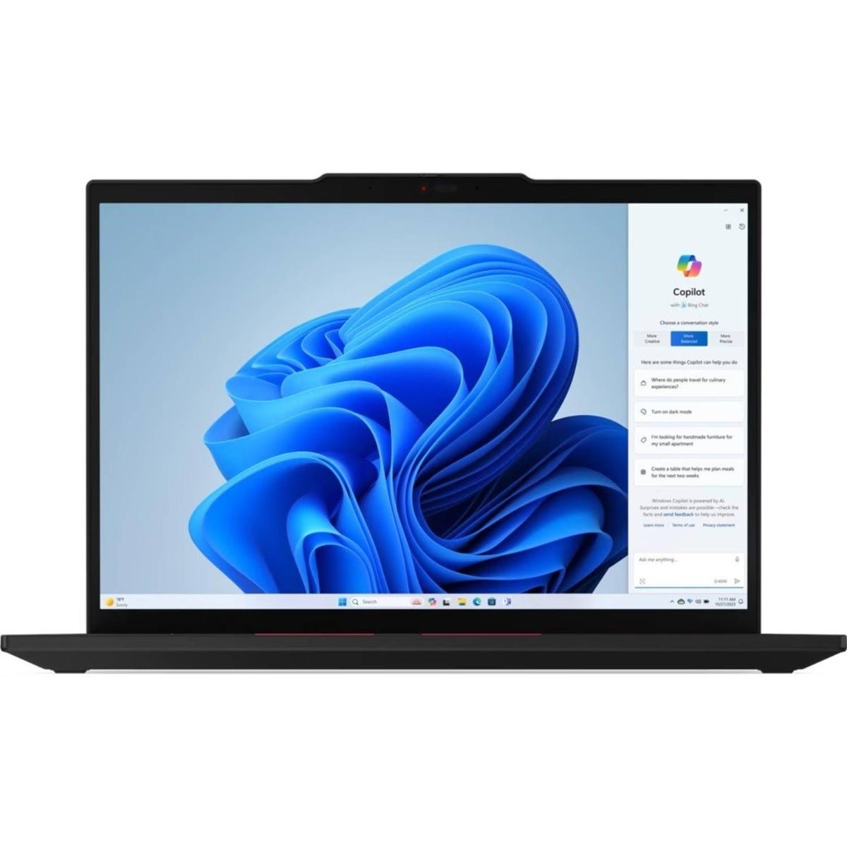 Lenovo ThinkPad T14 Gen 5 Ultrabook Intel Core Ultra 7-155U 16GB RAM 256GB SSD Shared Intel Graphics 14 Inch WUXGA Windows 11 Pro - Black with Lenovo Headset (21ML00FQGP+ANC)