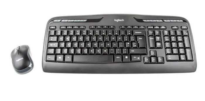 Logitech MK330 Wireless Keyboard and Mouse Combo for Windows, 2.4 GHz Wireless with Unifying USB-Receiver, Portable Mouse, Multimedia Keys, Long Battery Life, PC/Laptop, QWERTY US Layout - Black - Image 2