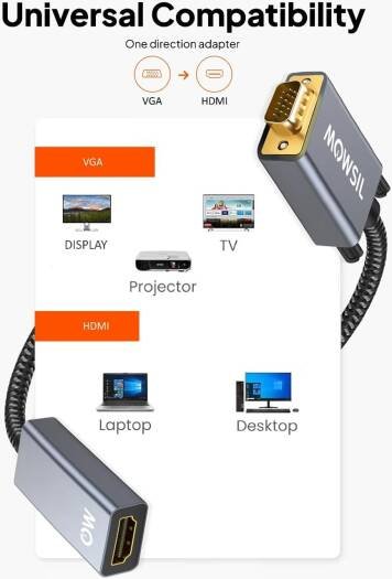 Mowsil VGA to HDMI Adapter - Image 5