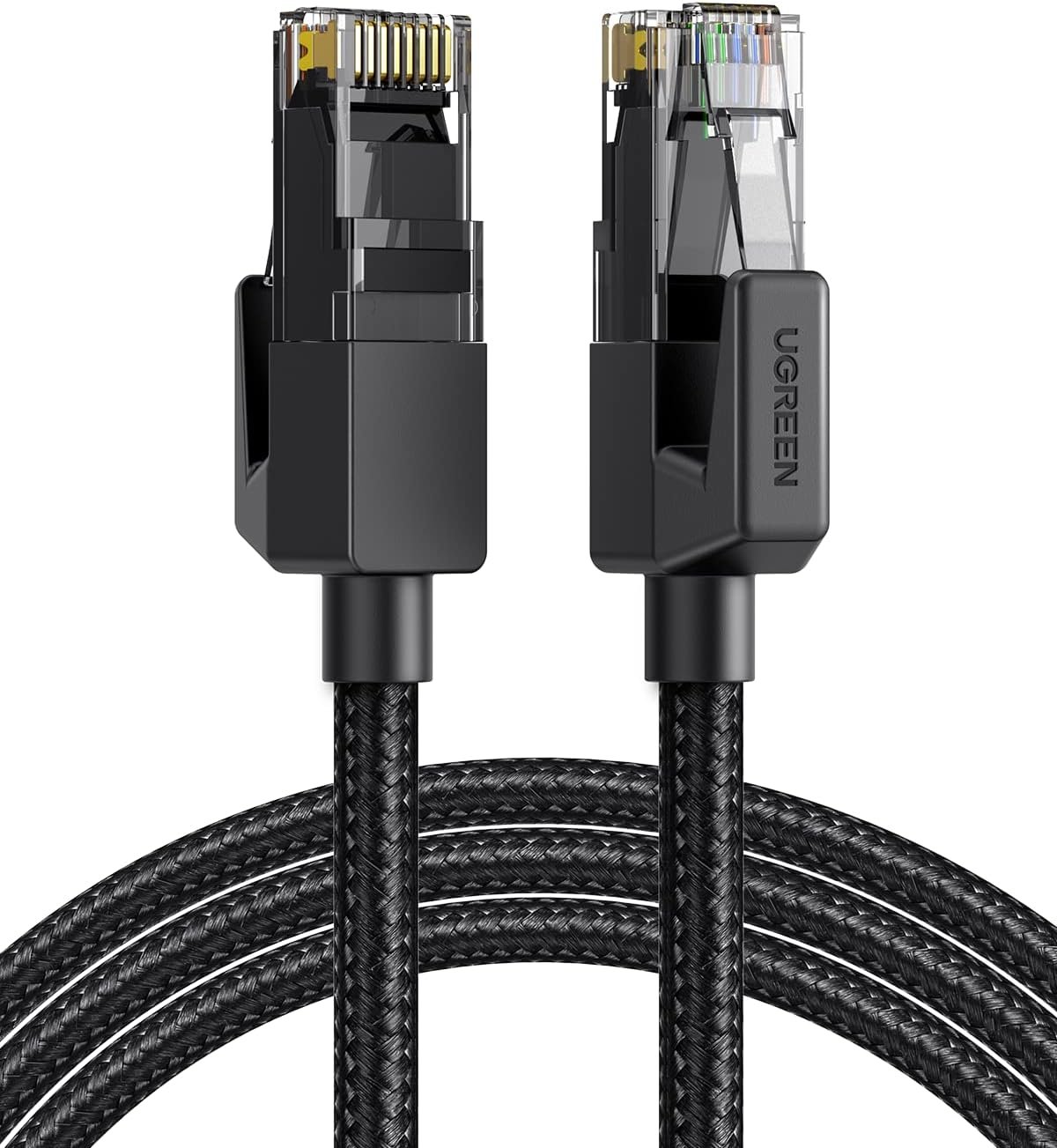 UGREEN Cat6 Ethernet Cable 2M Pure Copper Braid Cable 1Gbps LAN Wire RJ45 | Shielded Network Cable,Compatible with Router PS5 Smart TV Switch WiFi Extender Ethernet Adapter,Stable&Reliable Connection