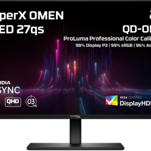 HyperX OMEN OLED 27 inch QHD 500Hz Gaming Monitor - OMEN OLED 27qs (BY8Z1AA)