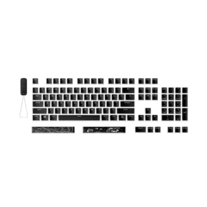 HyperX Pudding Keycaps 2 - Full Key Set - PBT - Black (US Layout)