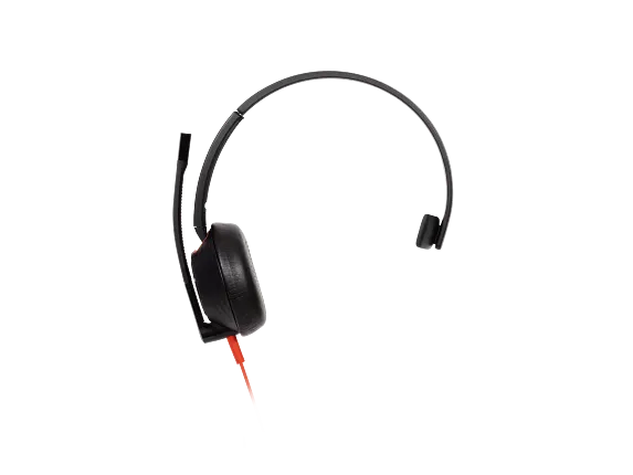 Poly Blackwire 5210 Monaural USB-C Headset +3.5mm Plug +USB-C/A Adapter