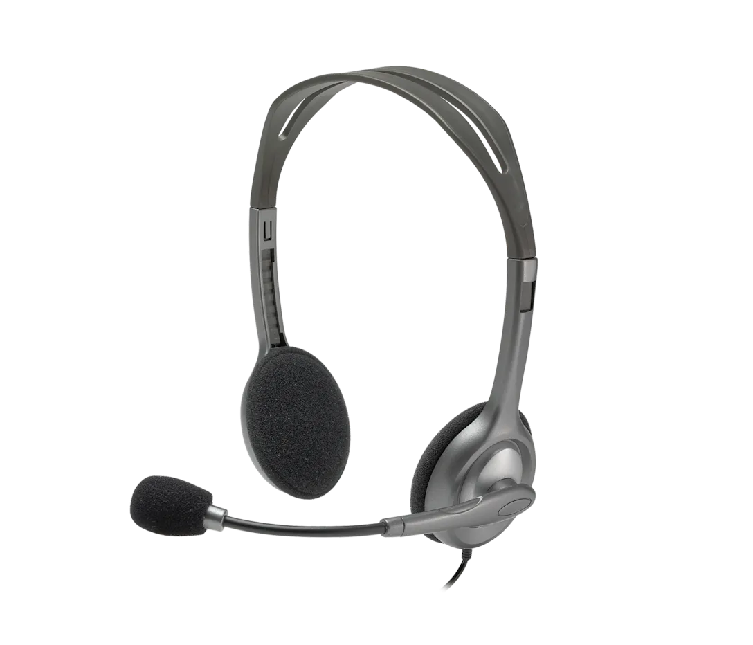Logitech H110 Stereo Headset 3.5mm dual plug computer headset