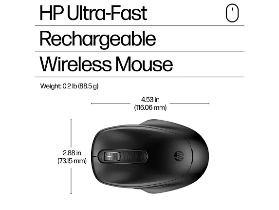 HP 510 Ultra-Fast Rechargeable Wireless Mouse - Image 5