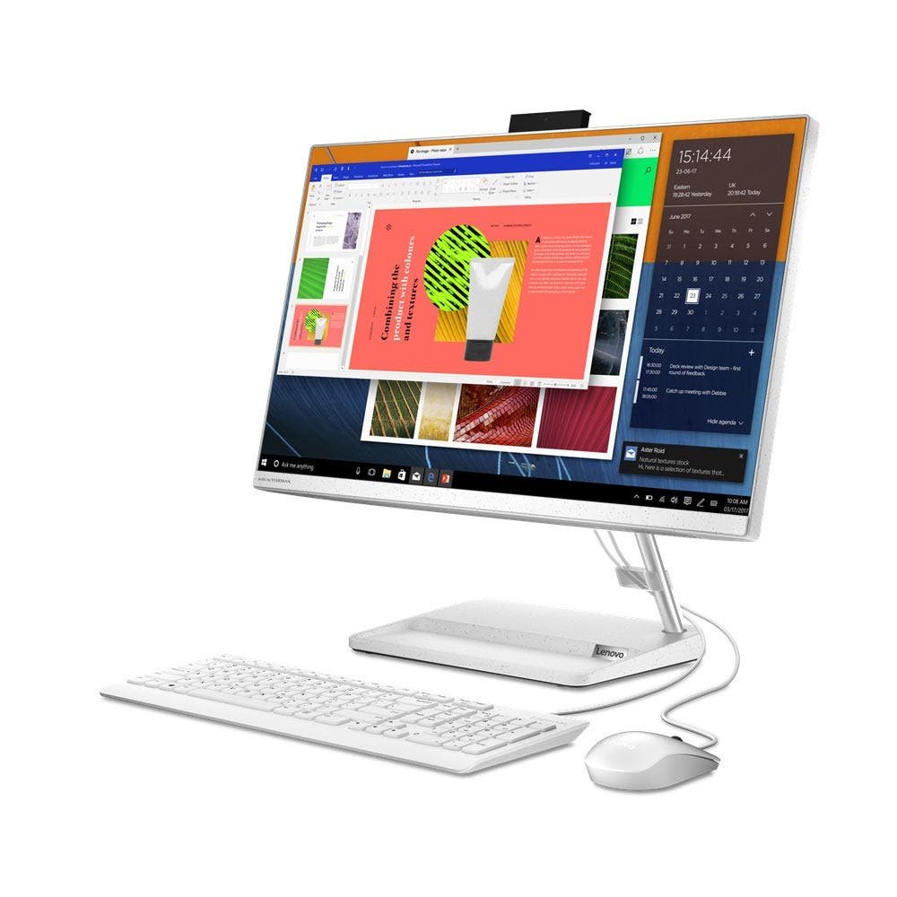 Lenovo AMD Ryzen7 R7-7730U 16GB RAM 512GB SSD 24" FHD Win 11 Home - White (AIO3-F0G100TCAX) - Image 2