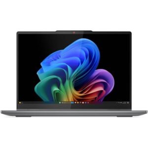 Lenovo IdeaPad 5 2-in-1 Qualcomm Snapdragon X X1-26-100 16GB RAM 512GB SSD Qualcomm Adreno Graphics 14-Inch WUXGA OLED Touch Windows 11 Home Copilot+ PC Convertible Laptop – Luna Grey (IP5-83GH0045AX)