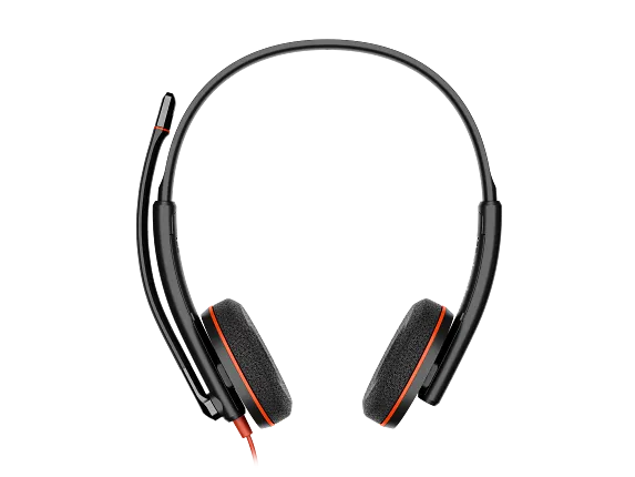 Poly Blackwire 3220 Stereo USB-C Headset +USB-C/A Adapter