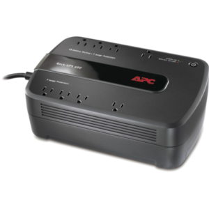 APC Back-UPS 650VA, 120V, 8 NEMA outlets (4 surge)