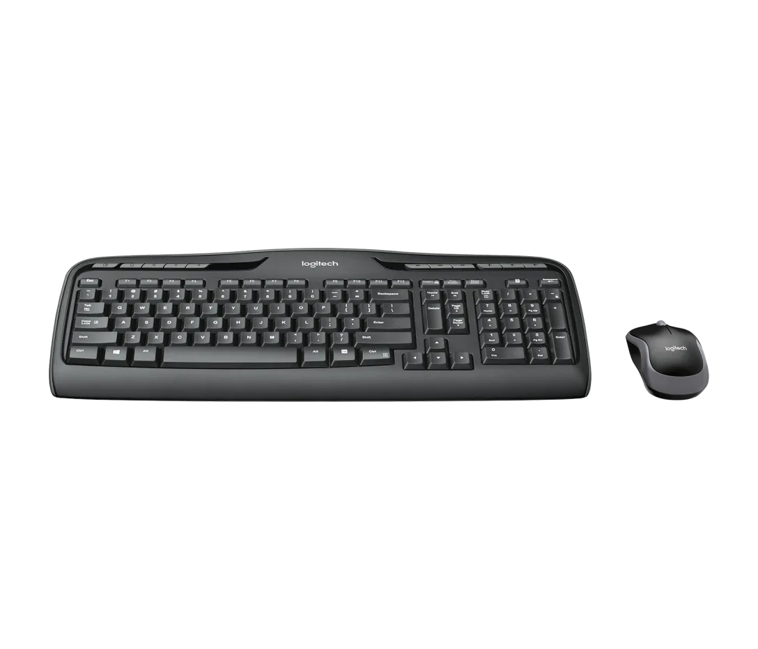 Logitech MK330 Wireless Keyboard and Mouse Combo for Windows, 2.4 GHz Wireless with Unifying USB-Receiver, Portable Mouse, Multimedia Keys, Long Battery Life, PC/Laptop, QWERTY US Layout - Black - Image 3