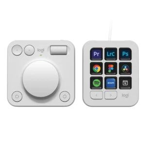 Logitech MX Creative Console Advanced dialpad and keypad for intuitive control. Compatible with most applications.