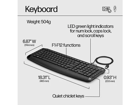 HP Pavilion Keyboard and Mouse 200 - Image 4