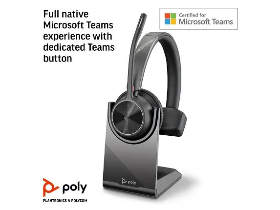 Poly Voyager 4310 Microsoft Teams Certified USB-C Headset with charge stand - Image 5