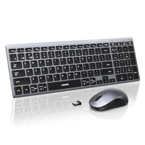 UGREEN Wireless Keyboard & Mouse Combo BT5.4/2.4G 99-Key for PC | Wireless keyboard & mouse combo, 99-key slim, Bluetooth5.4/2.4G, 4 DPI mouse, compact, for Mac iPad Windows