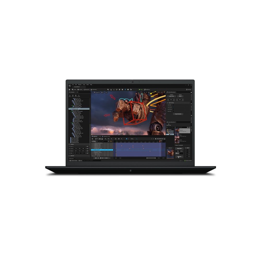 Lenovo ThinkPad P1 Gen 6 21FV000DGR Intel Core i9-13900H 32GB RAM 1TB SSD NVIDIA RTX 2000 Ada Generation 8GB Graphics 16" WQXGA Win 11 Pro Business Laptop - Black (ThinkPadP1-21FV000DGR) - Image 2