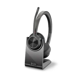 Poly Voyager 4320 UC Stereo USB-A Headset +BT700 USB-A Adapter +Charging Stand