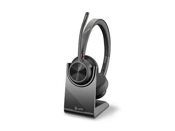 Poly Voyager 4320 UC Stereo USB-A Headset +BT700 USB-A Adapter +Charging Stand