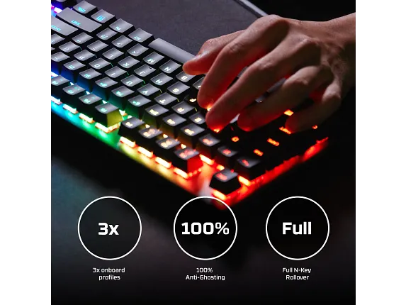 HyperX Alloy Origins - Mechanical Gaming Keyboard - HX Red - US Layout - Image 3