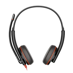 Poly Blackwire 3225 Stereo USB-C Headset +3.5mm Plug +USB-C/A Adapter