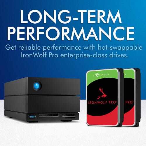 LaCie 48TB 2big Dock 2-Bay Thunderbolt 3 RAID Array (Black) - STLG48000400 - Image 3