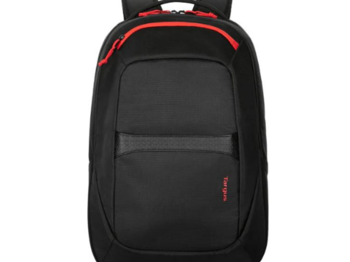 Targus Strike II 17.3" Gaming Backpack, 2 Front Stash Pockets, Padded Back, Shoulder Straps, 500D Guc Material, Trolley Strap, 27L Capacity, - Image 2